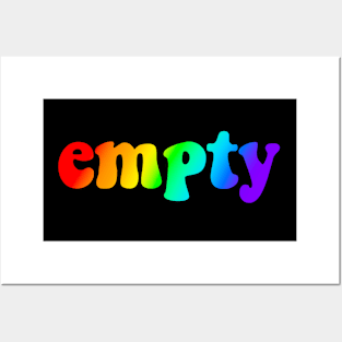 empty - super rainbow edition Posters and Art